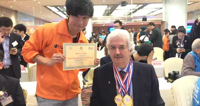 師匠ドミニクとの記念写真